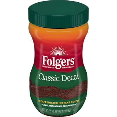 Folgers Coffee Instant Crystals Classic Decaf - 8 Oz - Image 1