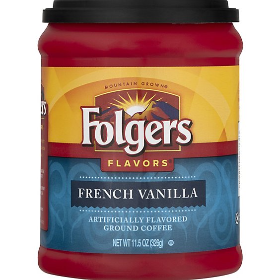 Folgers Flavors Coffee Ground French Vanilla - 11.5 Oz