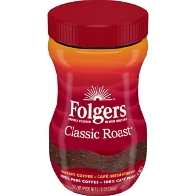 Folgers Coffee Instant Classic Roast - 12 Oz - Image 1