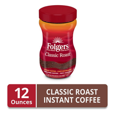 Folgers Coffee Instant Classic Roast - 12 Oz - Image 2