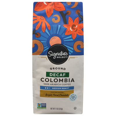 Signature SELECT Coffee Ground Medium Roast Colombia Decaf - 11 Oz - Image 4