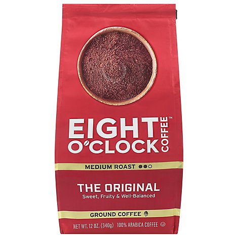 Eight O Clock Coffee Ground Medium Roast The Original - 12 Oz