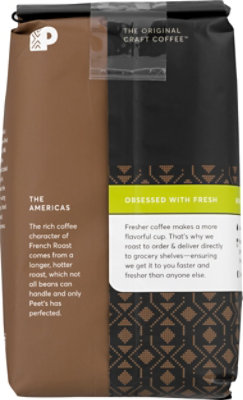 Peets Coffee Coffee Ground Deep Roast French Roast Decaffeinated - 12 Oz - Image 2