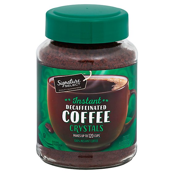 Signature SELECT Coffee Instant Crystals Decaffeinated - 8 Oz