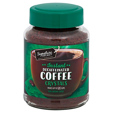 Signature SELECT Coffee Instant Crystals Decaffeinated - 8 Oz
