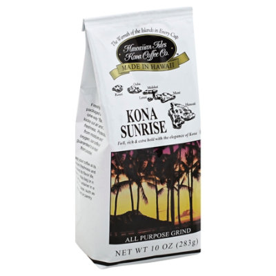 Hawaiian Isles Coffee All Purpose Grind Sunrise - 10 Oz