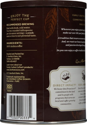 Don Franciscos Coffee All Purpose Grind Medium Roast Colombia Supremo - 12 Oz - Image 5