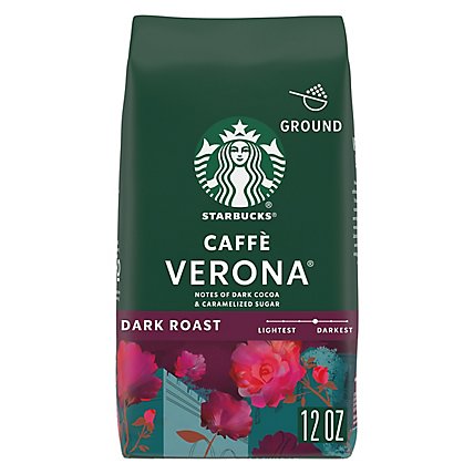 Starbucks Caffe Verona 100% Arabica Dark Roast Ground Coffee Bag - 12 Oz - Image 2