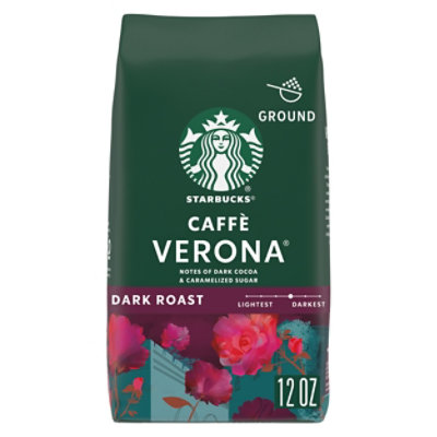 Starbucks Caffe Verona 100% Arabica Dark Roast Ground Coffee Bag - 12 Oz - Image 1