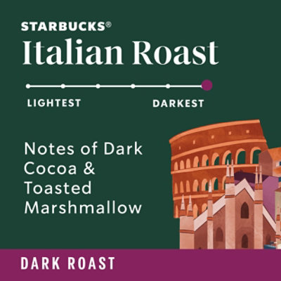 Starbucks Italian Roast 100% Arabica Dark Roast Ground Coffee Bag - 12 Oz - Image 4