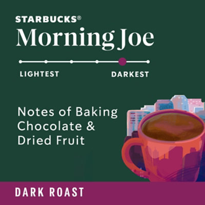 Starbucks Morning Joe 100% Arabica Dark Roast Ground Coffee Bag - 12 Oz - Image 2