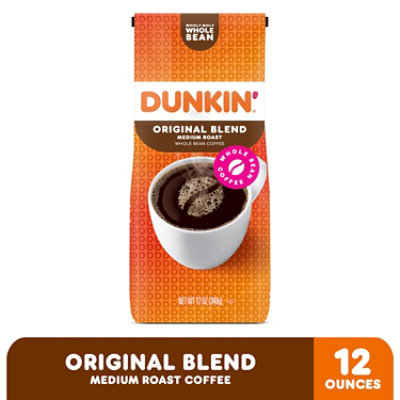 Dunkin Donuts Coffee Whole Bean Medium Roast Original Blend - 12 Oz - Image 2