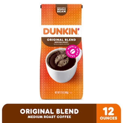 Dunkin Donuts Coffee Whole Bean Medium Roast Original Blend - 12 Oz - Image 2