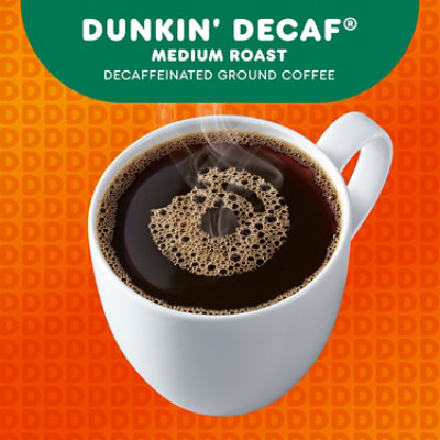 Dunkin Donuts Coffee Ground Medium Roast Decaffeinated Dunkin Decaf - 12 Oz - Image 5