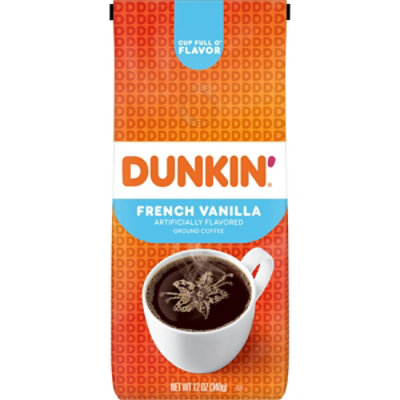 Dunkin Donuts Coffee Ground French Vanilla - 12 Oz - Image 1