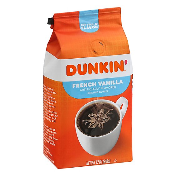 Dunkin Donuts Coffee Ground French Vanilla - 12 Oz