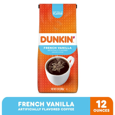 Dunkin Donuts Coffee Ground French Vanilla - 12 Oz - Image 2