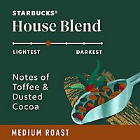 Starbucks House Blend 100% Arabica Medium Roast Whole Bean Coffee Bag - 12 Oz - Image 2