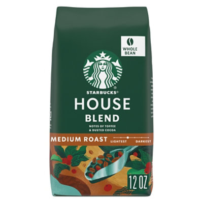 Starbucks Coffee Whole Bean Medium Roast House Blend Bag ...