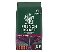 Starbucks French Roast 100% Arabica Dark Roast Ground Coffee Bag - 12 Oz