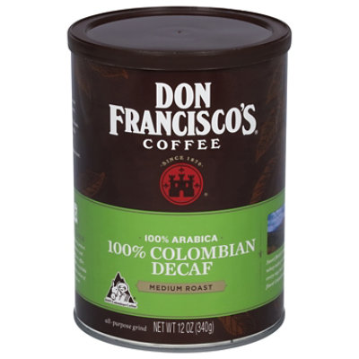 Don Franciscos Coffee All Purpose Grind Medium Roast Colombian Decaf - 12 Oz - Image 3