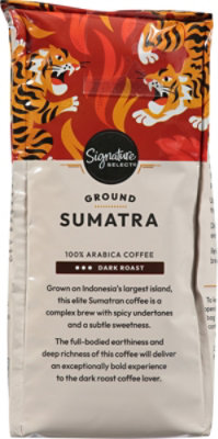 Signature SELECT Coffee Arabica Ground Dark Roast Sumatra - 12 Oz - Image 6