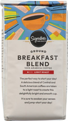 Signature SELECT Coffee Ground Light Roast Breakfast Blend - 12 Oz - Image 4