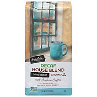 Signature SELECT Coffee Ground Medium Roast House Blend Decaf - 12 Oz - Image 1