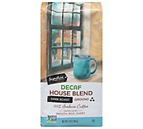 Signature SELECT Coffee Ground Medium Roast House Blend Decaf - 12 Oz