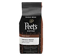 Peet's Coffee French Roast Dark Roast Whole Bean Coffee Bag - 12 Oz