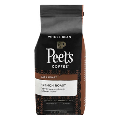 Peet's French Roast Dark Roast Whole Bean Coffee - 12 Oz