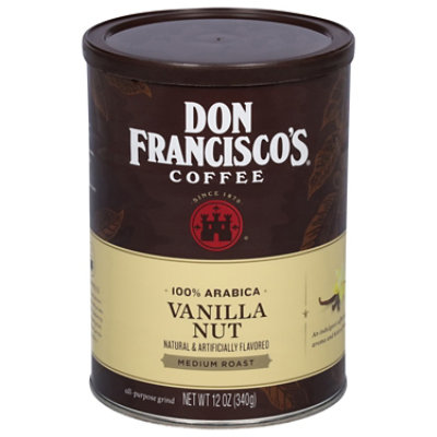 Don Franciscos Coffee All Purpose Grind Medium Roast Vanilla Nut - 12 Oz - Image 3