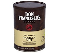Don Franciscos Coffee All Purpose Grind Medium Roast Vanilla Nut - 12 Oz