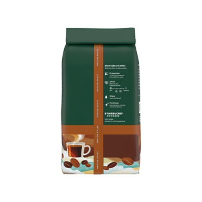 Starbucks Breakfast Blend 100% Arabica Medium Roast Whole Bean Coffee Bag - 12 Oz - Image 7