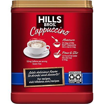 Hills Brothers. Cappuccino Drink Mix French Vanilla - 16 Oz - Image 6