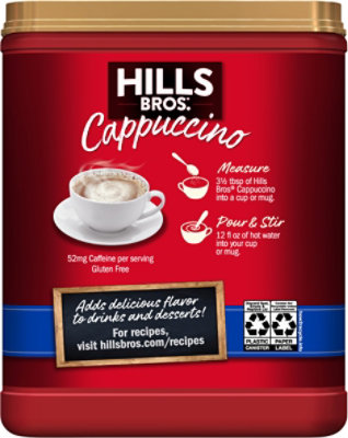 Hills Brothers. Cappuccino Drink Mix French Vanilla - 16 Oz - Image 6