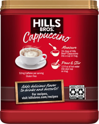 Hills Brothers. Cappuccino Drink Mix Double Mocha - 16 Oz - Image 6