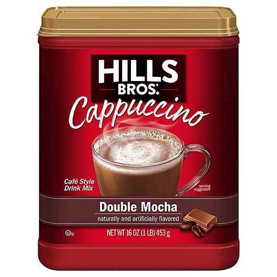 Hills Brothers. Cappuccino Drink Mix Double Mocha - 16 Oz