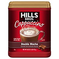 Hills Brothers. Cappuccino Drink Mix Double Mocha - 16 Oz - Image 1