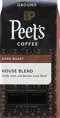 Peet's Coffee House Blend Dark Roast Ground Coffee Bag - 12 Oz - Image 2