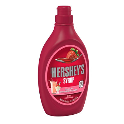 HERSHEY'S Strawberry Syrup In Bottle - 22 Oz
