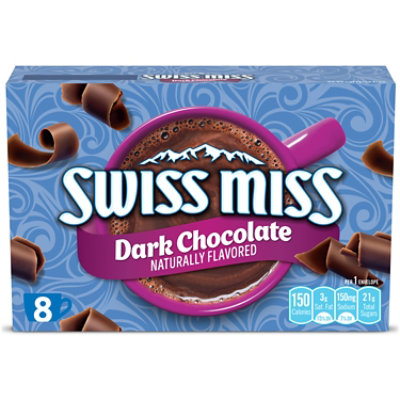 Swiss Miss Dark Chocolate Flavored Hot Cocoa Mix - 8-1.25 Oz - Image 1