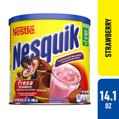 Nesquik Strawberry Flavored Powder In Canister - 14.1 Oz - Image 1