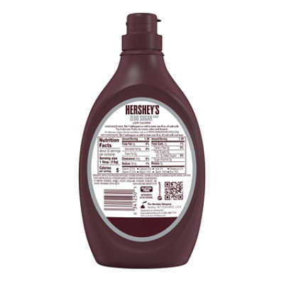 HERSHEY'S Zero Sugar Chocolate Syrup In Bottle - 17.5 Oz - Image 2