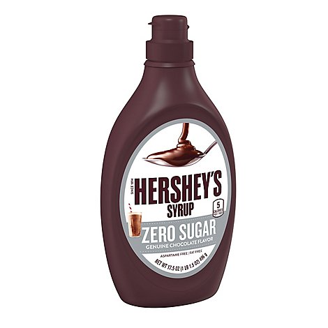 HERSHEYS Syrup Genuine Chocolate Flavor Sugar Free - 17.5 Oz