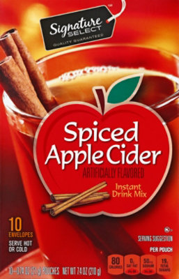 Signature SELECT Drink Mix Instant Spiced Apple Cider - 10-0.74 Oz - Image 2