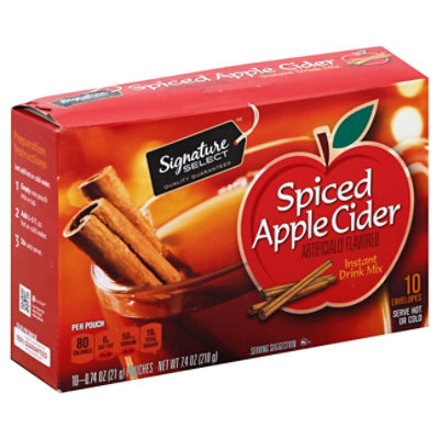 Signature SELECT Drink Mix Instant Spiced Apple Cider - 10-0.74 Oz