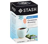 Stash Tea Bags Black Premium Christmas Morning 18 Count - 1.1 Oz