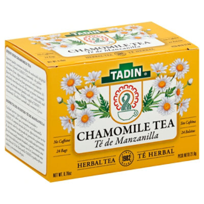 TADIN Herbal Tea No Caffeine Chamomile - 24 Count - Image 1