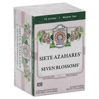 TADIN Herbal Tea No Caffeine Seven Blossoms - 24 Count - Image 1